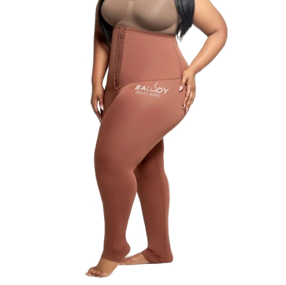 Bawdy Boujee Hippie Women's Black Body Control Yoga Stretch Pants, Size 3XL - Picture 3 of 14